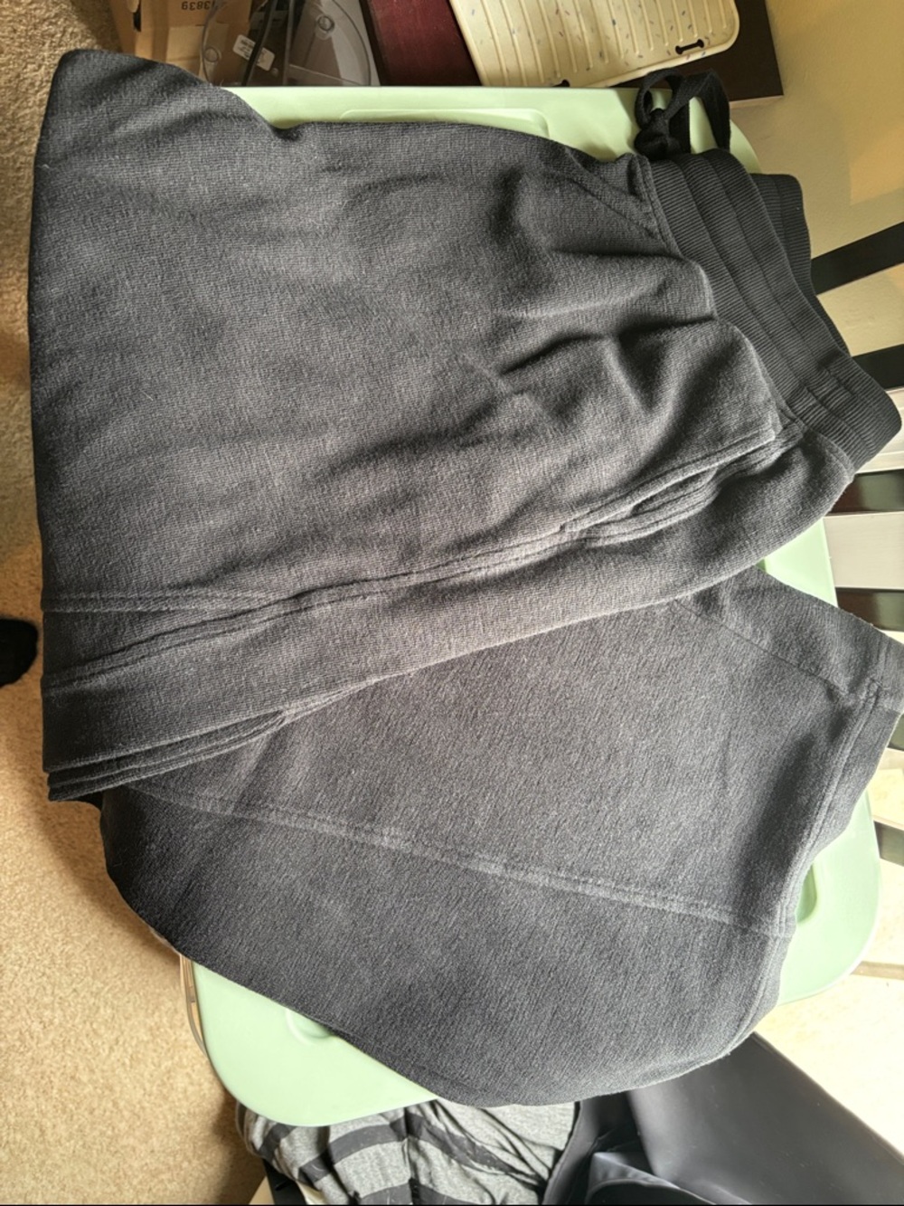 aerie Black Wide Leg Knit Pants